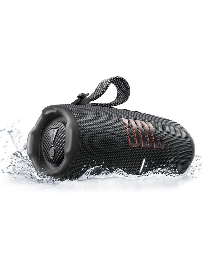 JBL Charge 6 - Portable Waterproof And Drop-Proof Bluetooth Speaker With Built-In Power Bank, Multi-Speaker Connection Via Auracast, Up To 28 Hours Playtime, Fast Charging, And Powerful Sound Black - Image 4